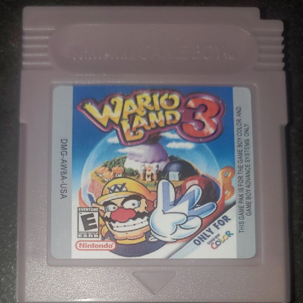 WarioLand 3 GBC Video Game Gameboy Color